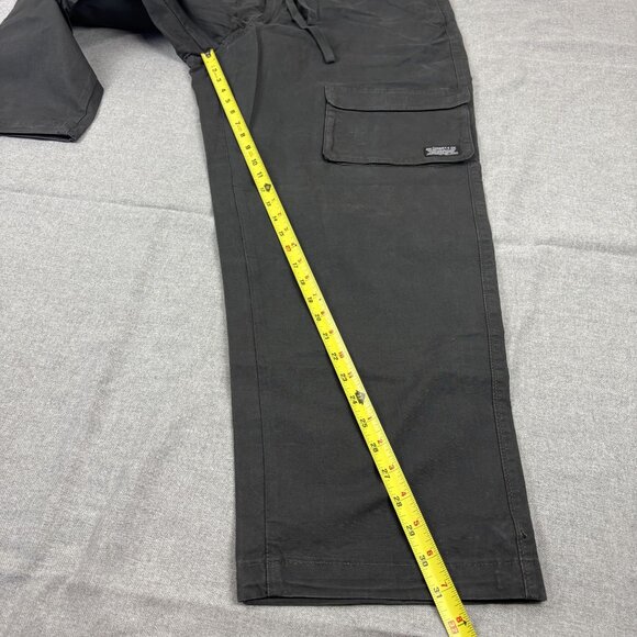 Levis Mens Black Utility Cargo Pants With Drawstring Waist  Size XL - Picture 5 of 16